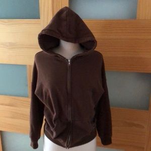 Brown zip up hoodie